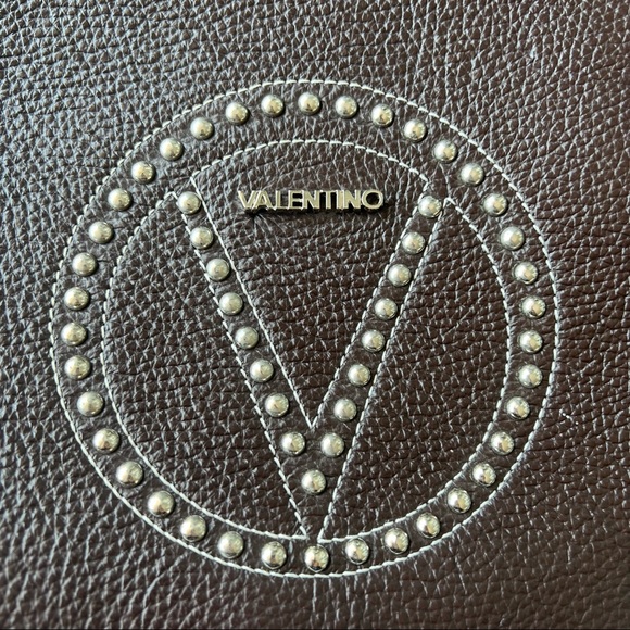 Valentino by Mario Valentino Dark Brown Leather Flap Bag - Picture 4 of 7